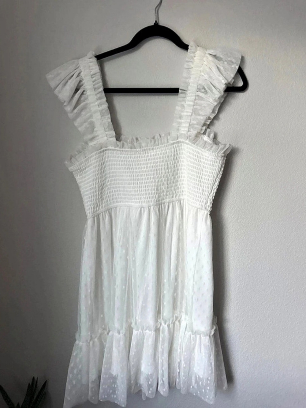 ALTARD STATE White Mini Dress Size Medium NWT